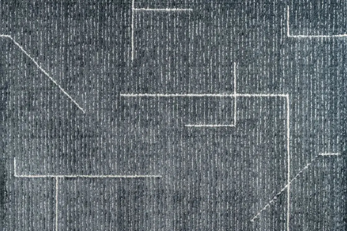 Mor Furniture Nube Glow Rug In Ash Blue, 5’ X 7’