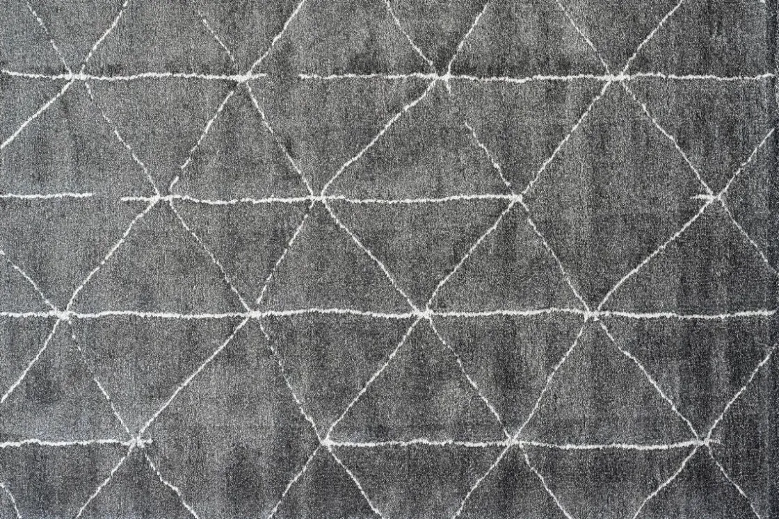 Mor Furniture Nube Halo Rug In Anthracite/Ivory, 5’ X 8’