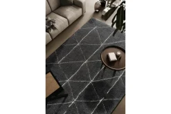 Mor Furniture Nube Halo Rug In Anthracite/Ivory, 5’ X 8’