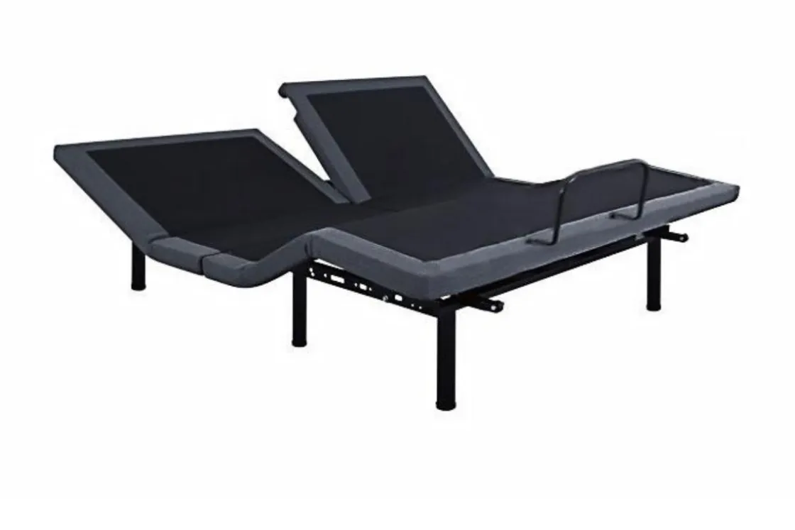 Mor Furniture Nupg200 Pro Adjustable Foundation In Gray, Full
