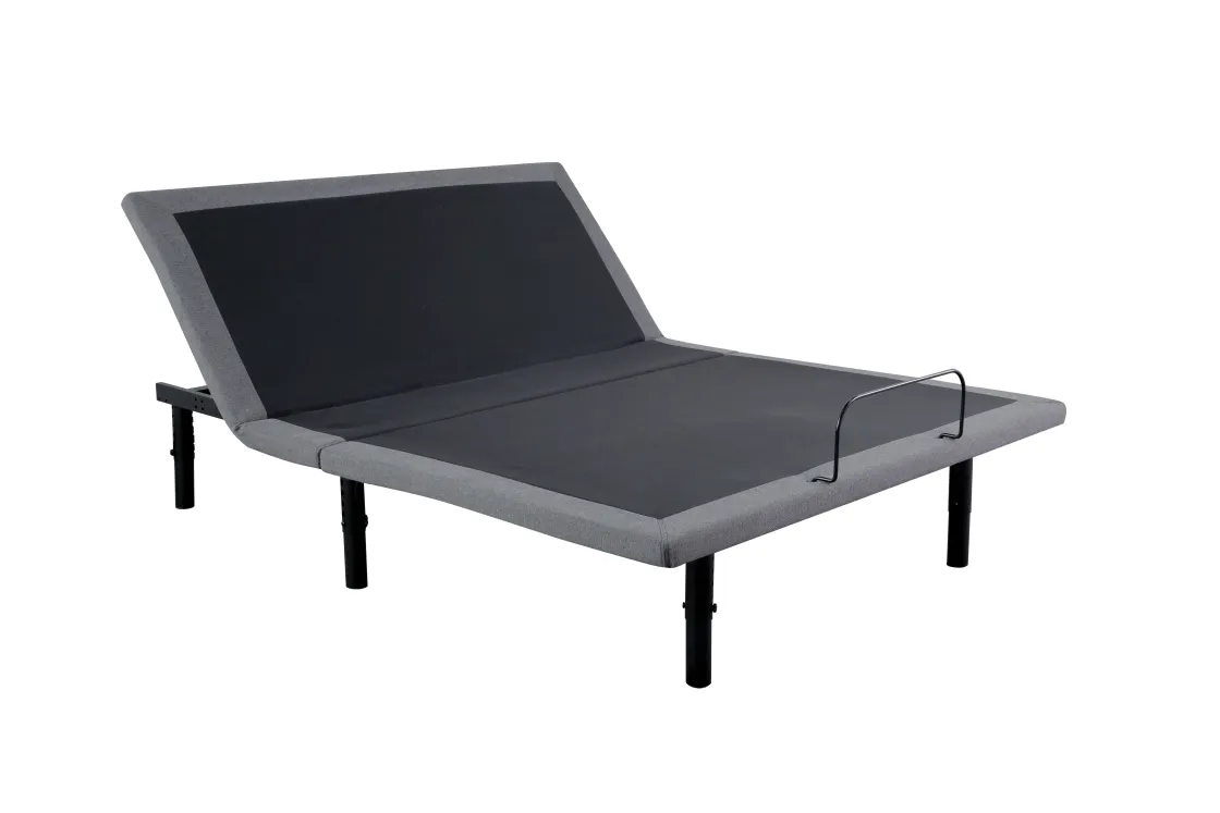 Mor Furniture Nupg200 Pro Adjustable Foundation In Gray, Full
