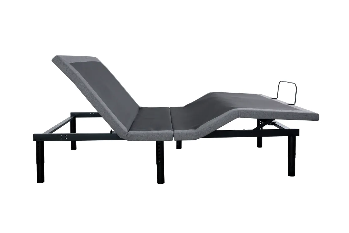 Mor Furniture Nupg200 Pro Adjustable Foundation In Gray, Full