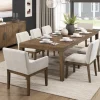 Mor Furniture Oaklyn Dining Table, 6 Chairs & 2 Arm Chairs In Brown