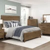 Mor Furniture Oaklyn Panel Bed, Dresser, Mirror & Nightstand In Brown, Queen