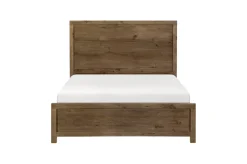 Mor Furniture Oaklyn Panel Bed, Dresser, Mirror & Nightstand In Brown, Queen