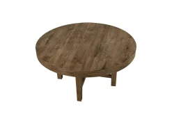 Mor Furniture Oaklyn Round Dining Table & 4 Chairs In Brown