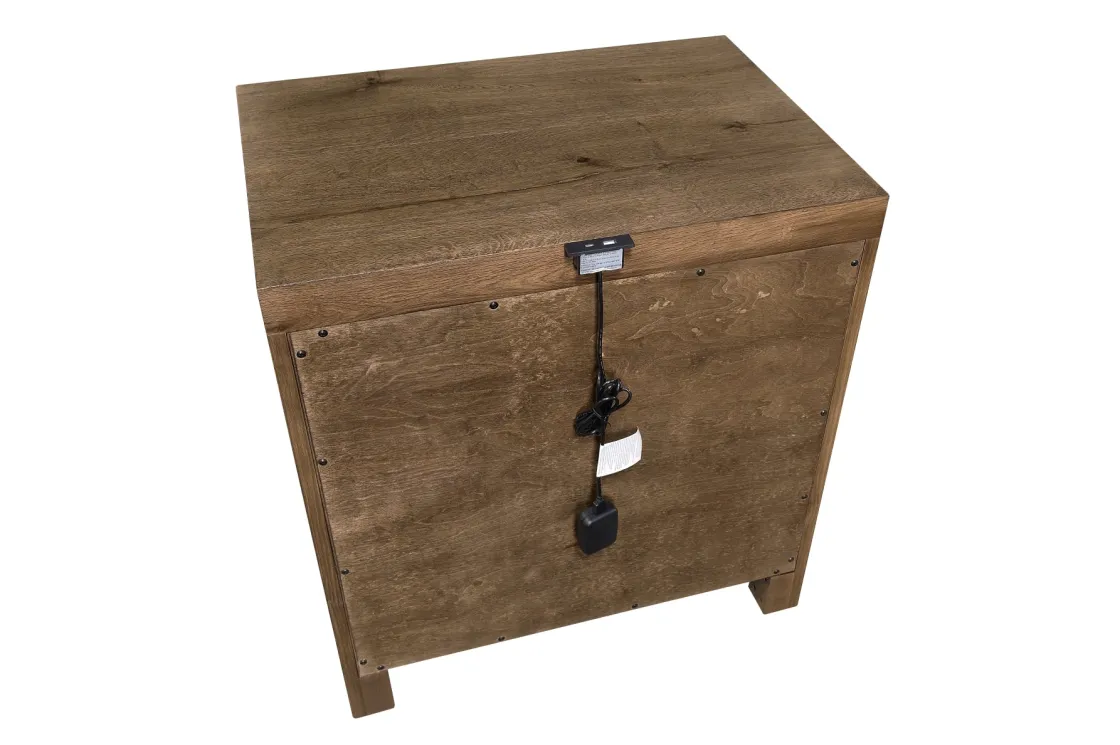 Mor Furniture Oaklyn Upholstered Panel Bed, Dresser, Mirror & Nightstand In Brown, Queen