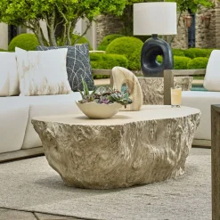 Mor Furniture Oakmont Outdoor Coffee Table In White