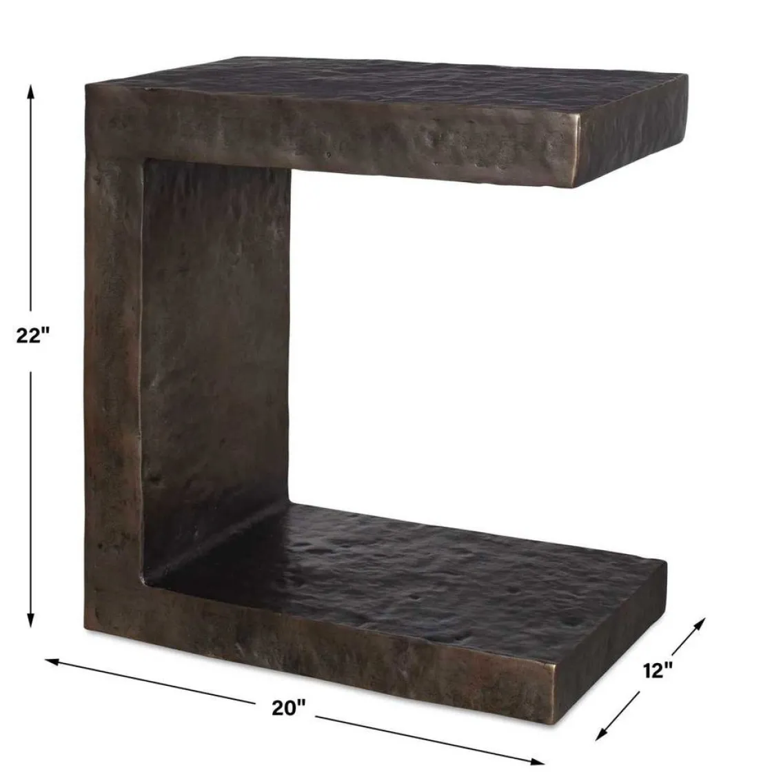 Mor Furniture Obra Outdoor Accent Table In Bronze