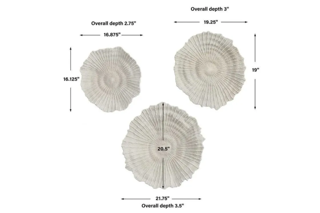 Mor Furniture Ocean Gem Wall Art, Set Of 3