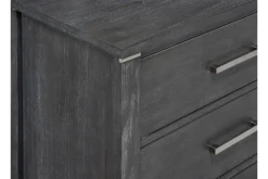 Mor Furniture Odessa Nightstand In Charcoal Gray