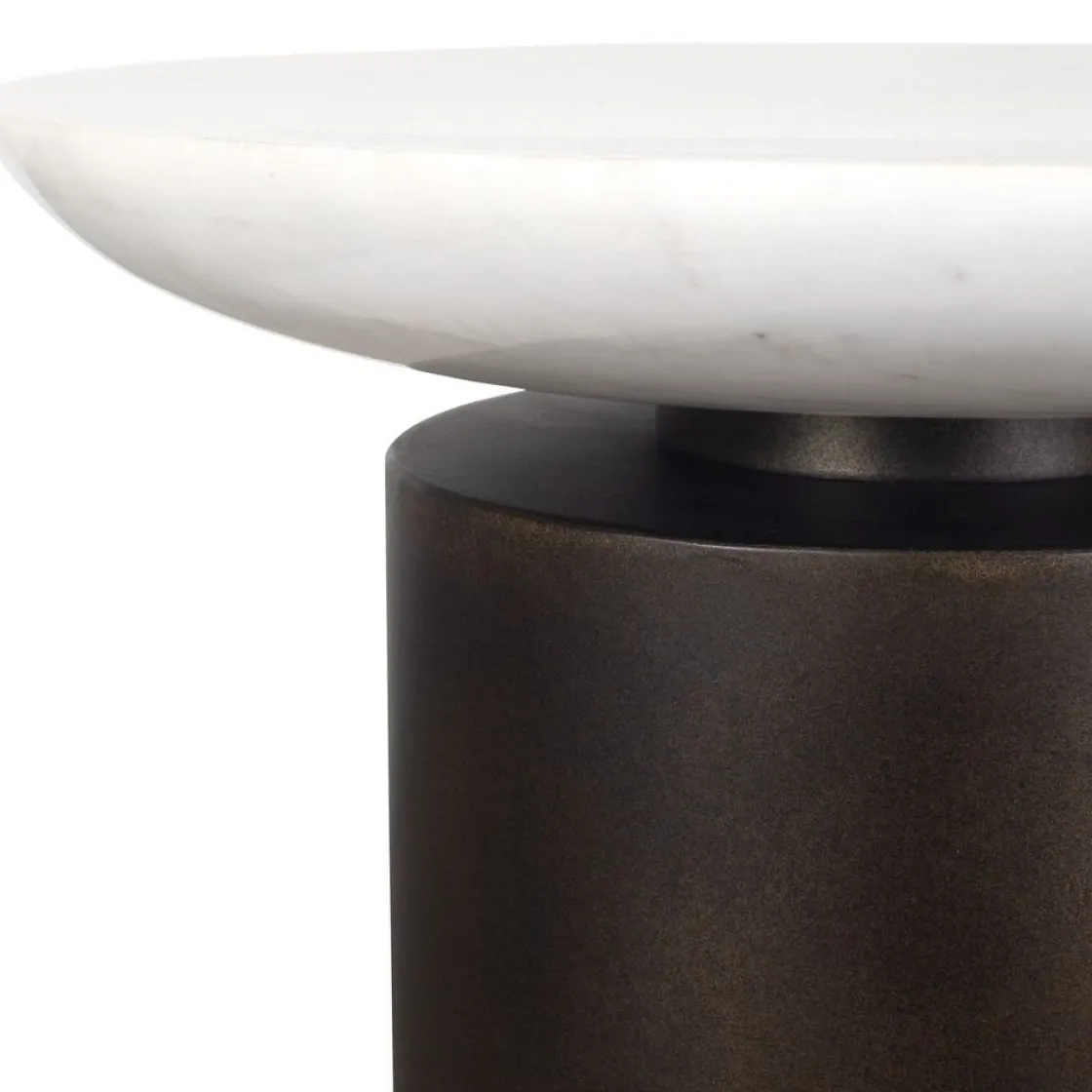 Mor Furniture Olso Outdoor Round Accent Table In Brass