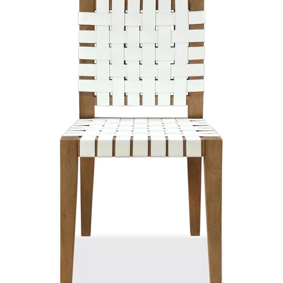 Mor Furniture One Side Chair In Bisque, Woven Leather, Set Of 2