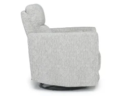 Mor Furniture Opal Swivel Gliding Recliner In Dove