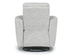 Mor Furniture Opal Swivel Gliding Recliner In Dove