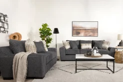 Mor Furniture Oracle Loveseat In Envy Ebony