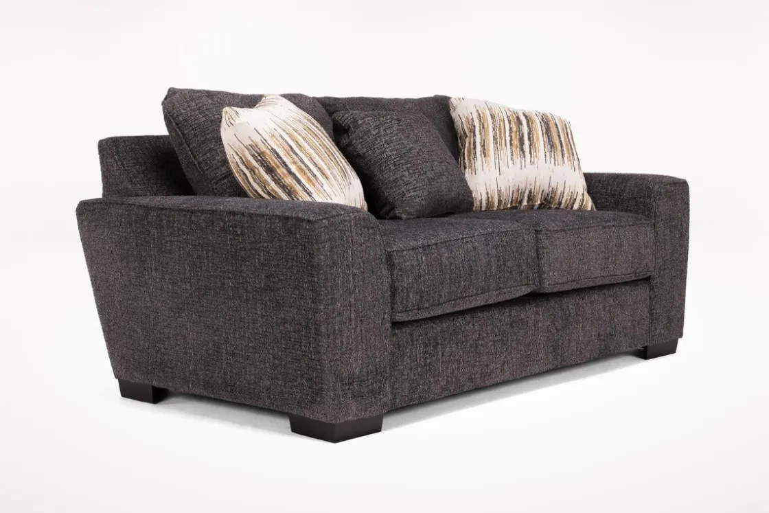 Mor Furniture Oracle Loveseat In Envy Ebony