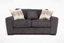 Mor Furniture Oracle Loveseat In Envy Ebony