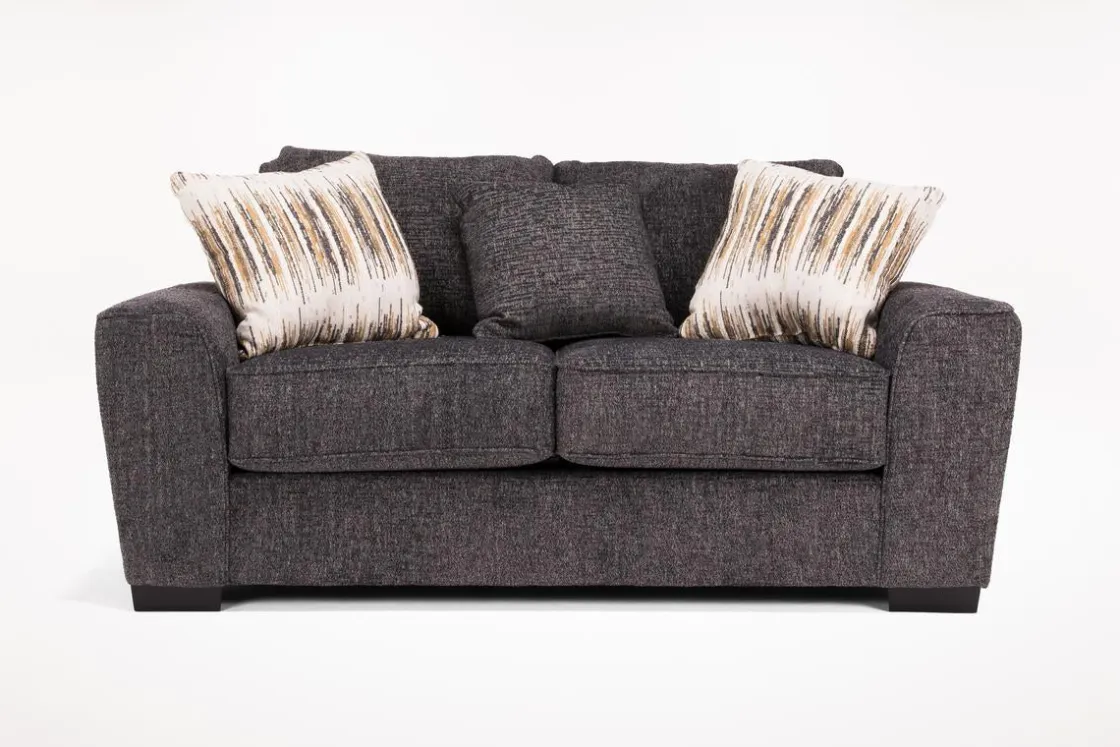 Mor Furniture Oracle Loveseat In Envy Ebony