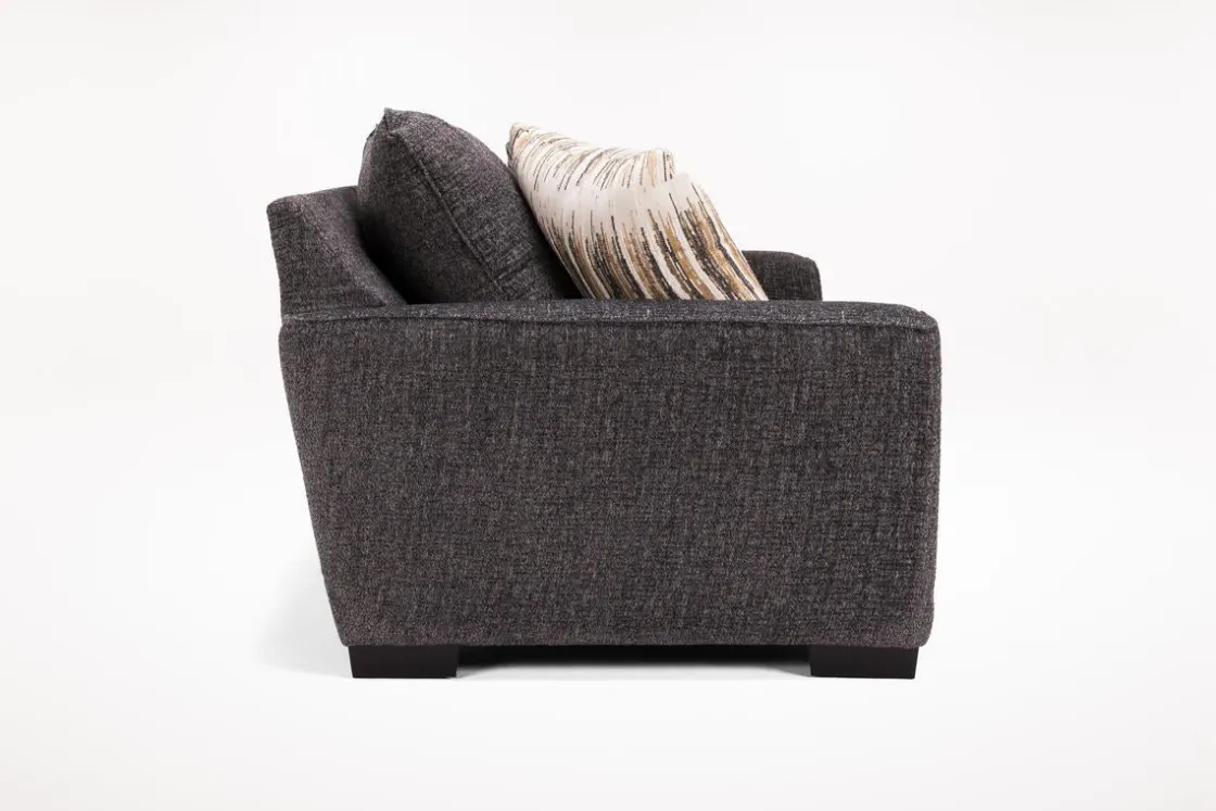 Mor Furniture Oracle Loveseat In Envy Ebony