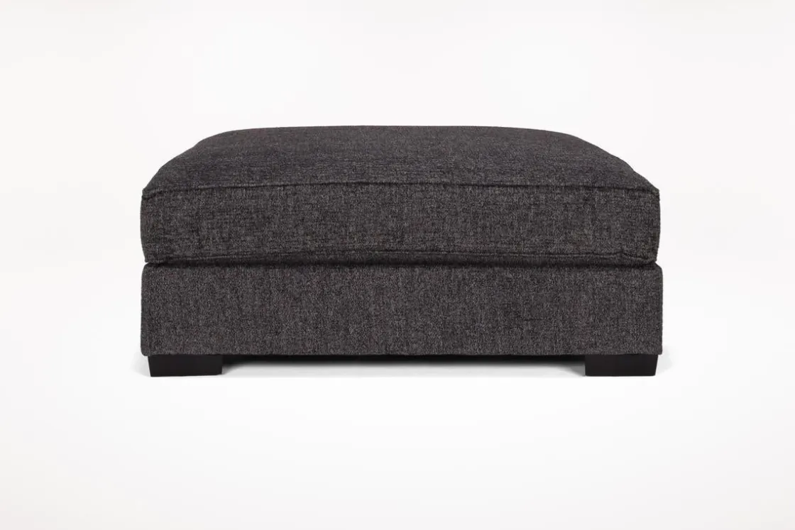 Mor Furniture Oracle Oversized Ottoman In Envy Ebony