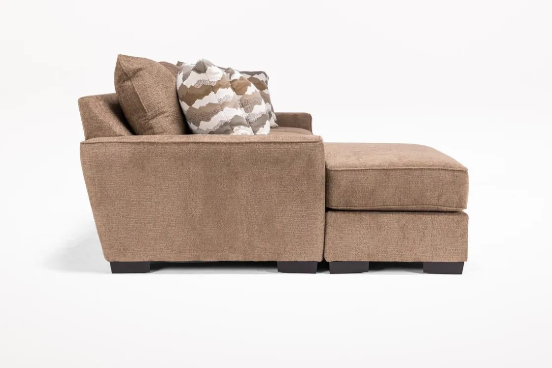 Mor Furniture Oracle Reversible Sofa Chaise In Envy Bark