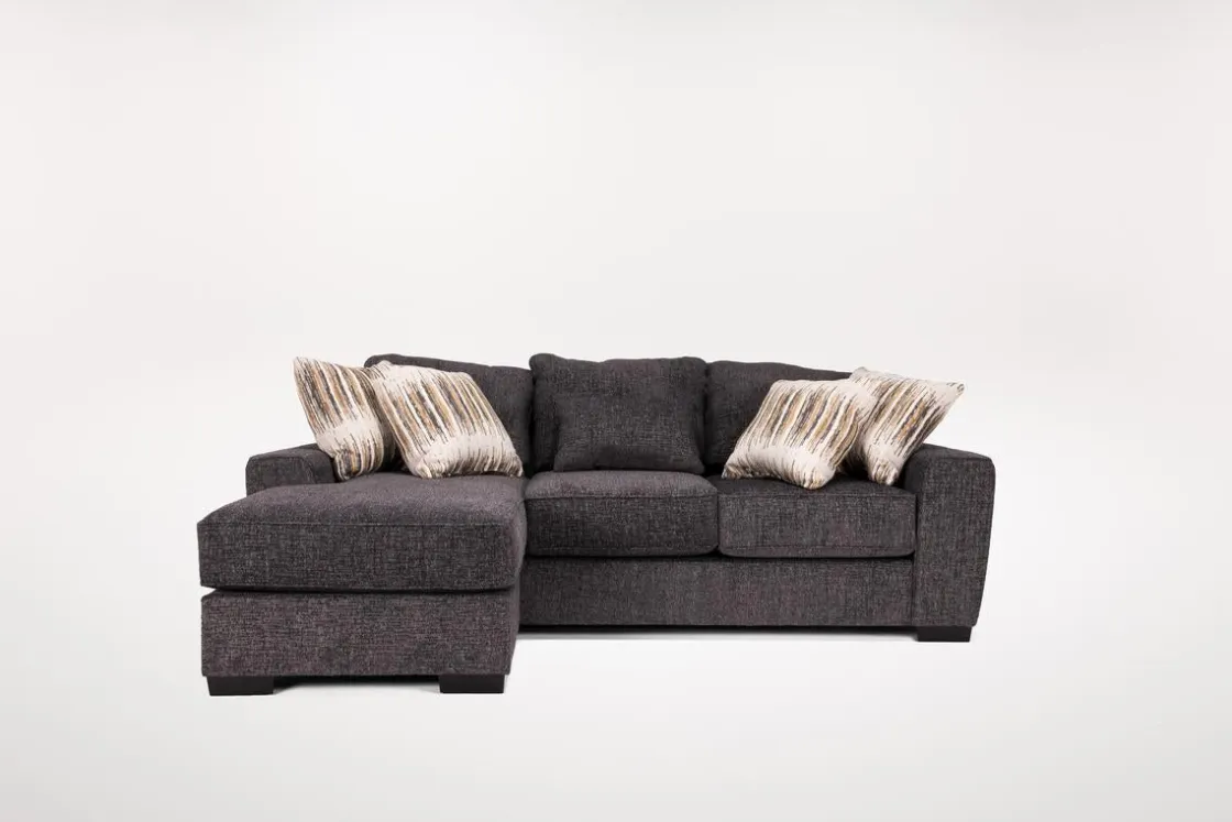Mor Furniture Oracle Reversible Sofa Chaise In Envy Bark