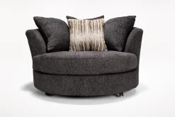 Mor Furniture Oracle Swivel Chair In Envy Bark