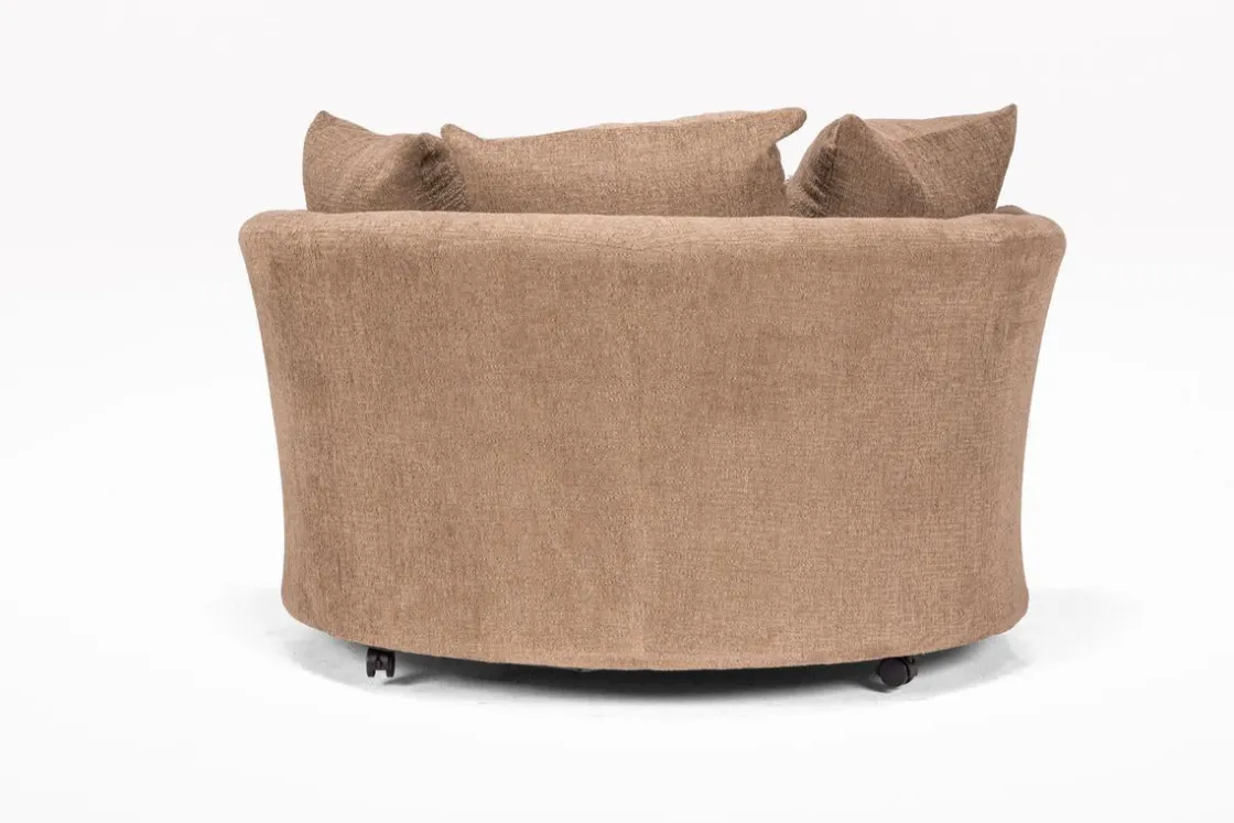 Mor Furniture Oracle Swivel Chair In Envy Bark
