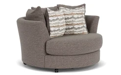 Mor Furniture Oracle Swivel Chair In Envy Bark
