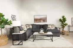 Mor Furniture Oracle Tux Loveseat Chaise Sectional In , Left Facing, Down