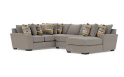 Mor Furniture Oracle Tux Loveseat Chaise Sectional In , Left Facing, Down