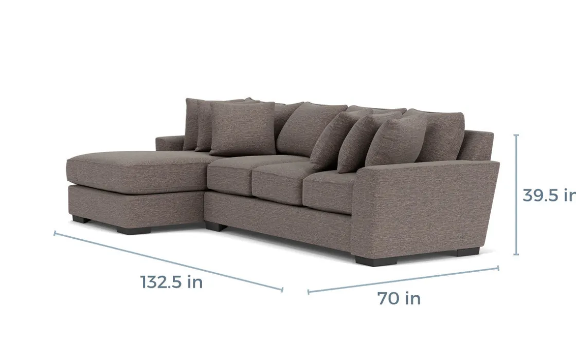 Mor Furniture Oracle Xl Sofa Chaise In , Left Facing, Down