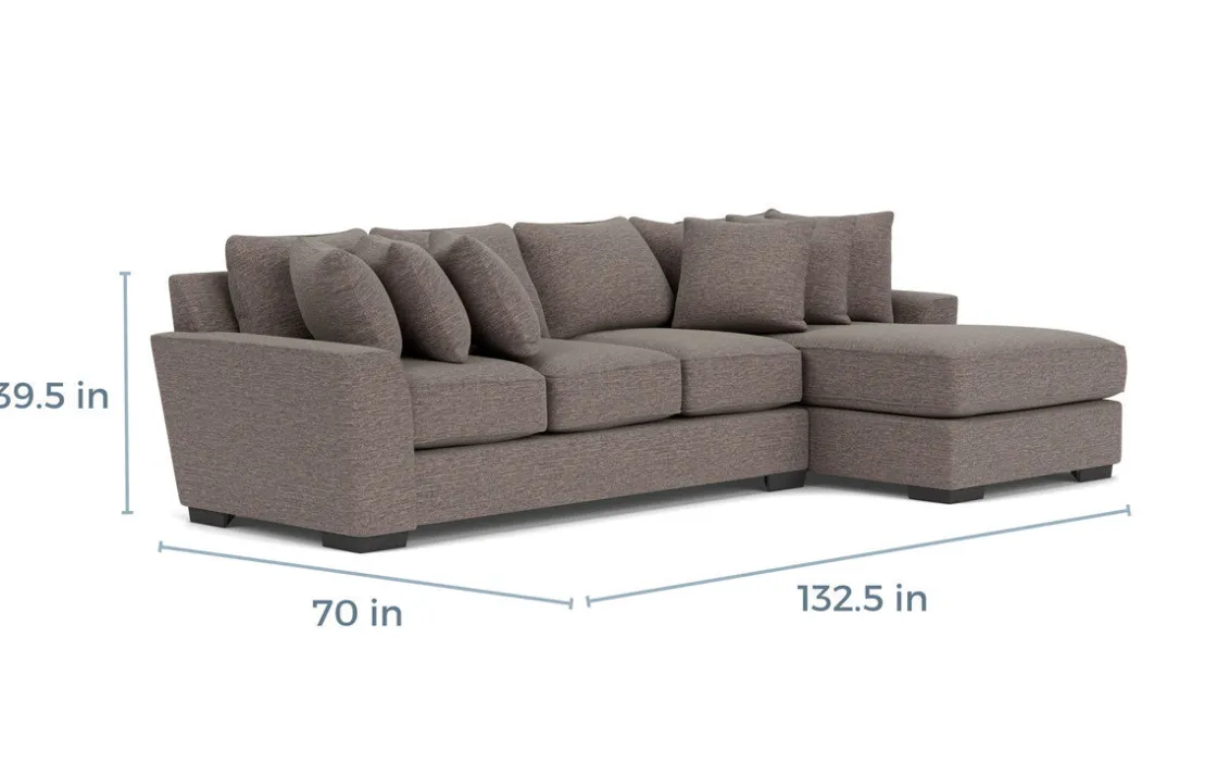 Mor Furniture Oracle Xl Sofa Chaise In , Left Facing, Down