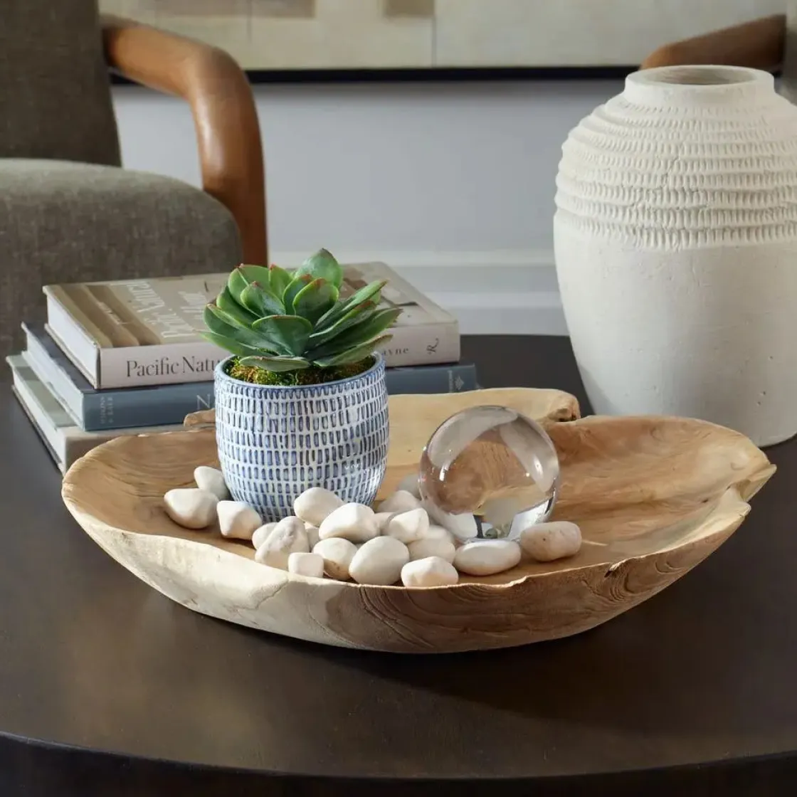 Mor Furniture Organic Embrace Bowl In Brown