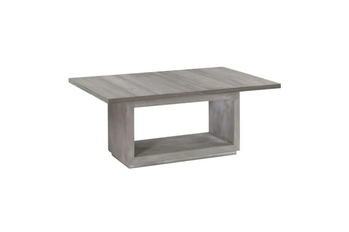 Mor Furniture Oxford Dining Table & 4 Chairs & Bench In Basalt Gray