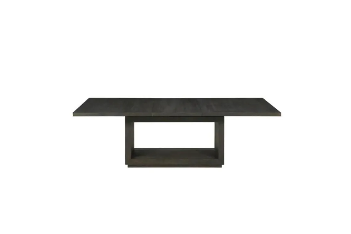 Mor Furniture Oxford Dining Table & 4 Chairs & Bench In Basalt Gray