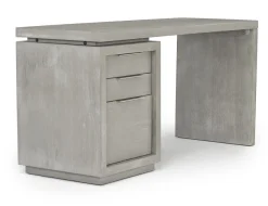 Mor Furniture Oxford Office Desk W/ File Cabient In Mineral