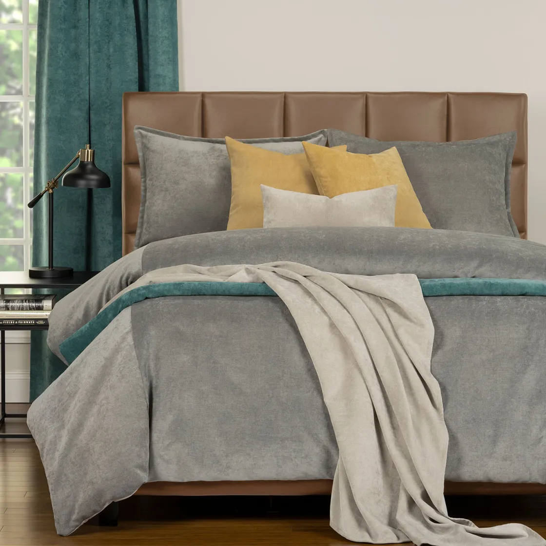 Mor Furniture Padma Pillowcases In Harbor Gray, Set Of 2, Queen