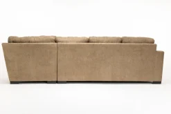 Mor Furniture Paige Dual Chaise Sectional In Sherry Bark, Left Facing