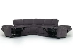 Mor Furniture Palencia 6 Piece 3 Power Sectional In Trento Dove