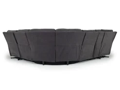 Mor Furniture Palencia 6 Piece 3 Power Sectional W/ 3 Power Armless Recliner In Trento Dove