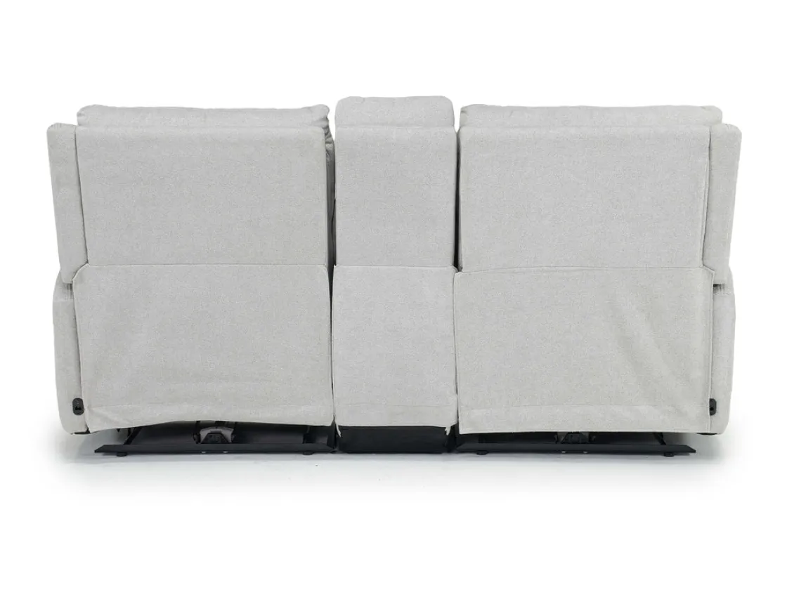 Mor Furniture Palencia 3 Power Console Loveseat In Trento Charcoal