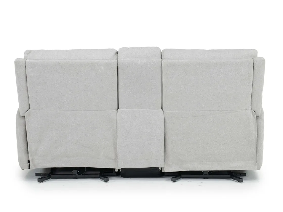 Mor Furniture Palencia 3 Power Console Loveseat In Trento Charcoal