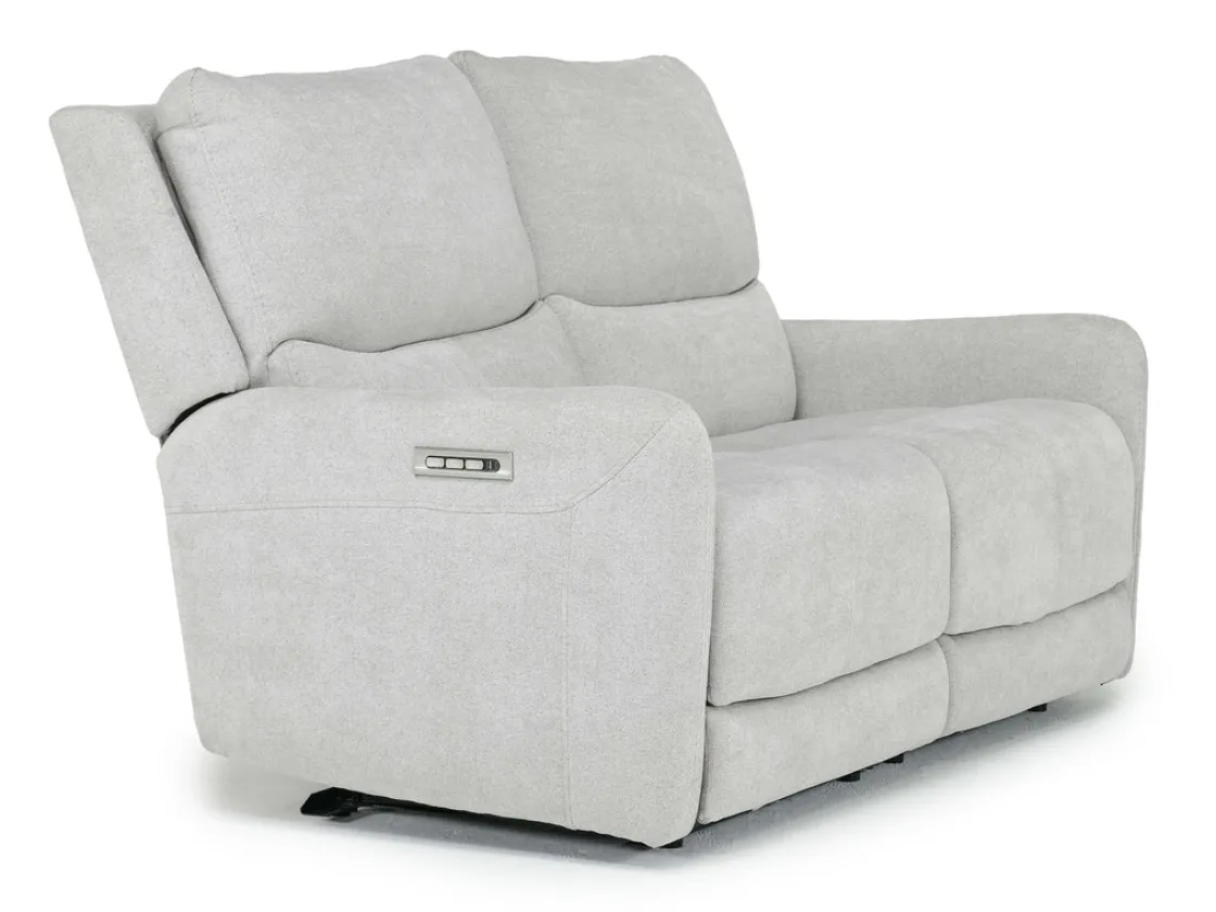 Mor Furniture Palencia 3 Power Loveseat In Trento Charcoal