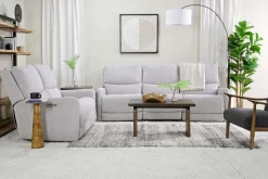 Mor Furniture Palencia 3 Power Loveseat In Trento Charcoal