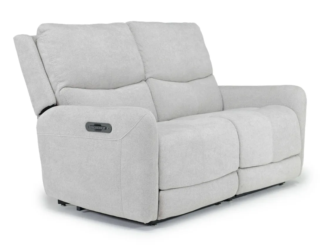 Mor Furniture Palencia 3 Power Loveseat In Trento Charcoal