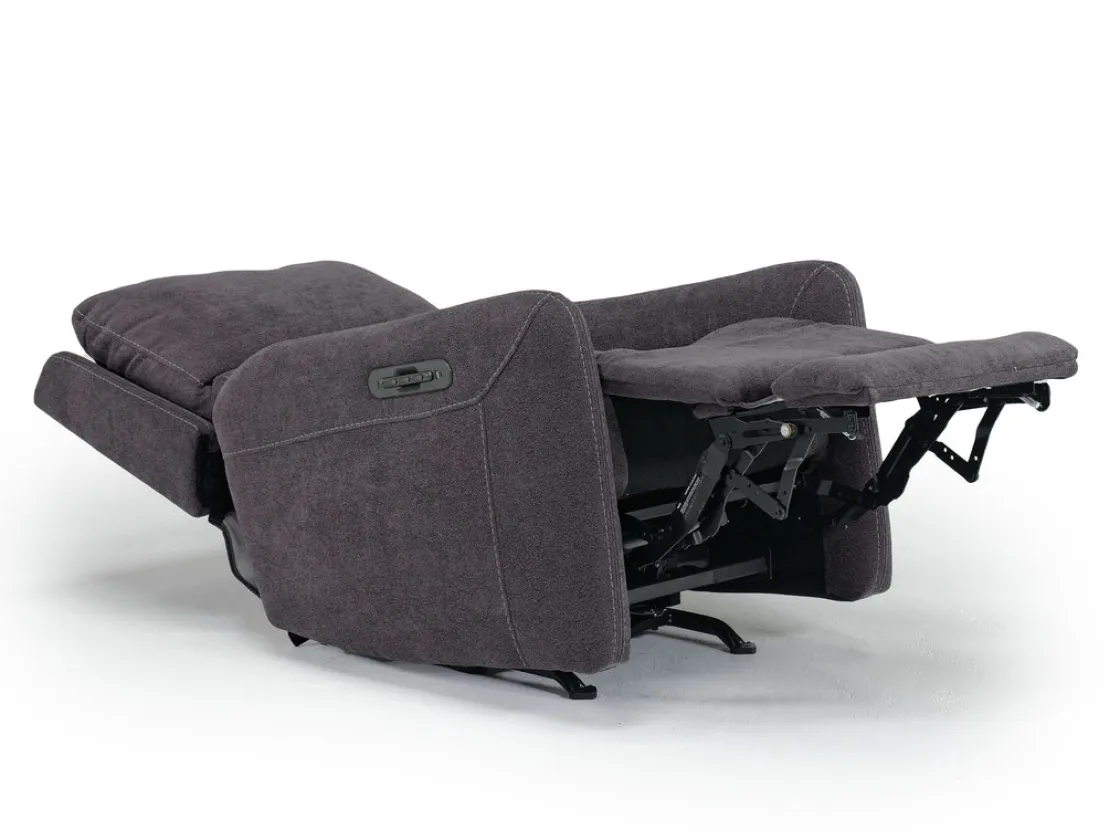 Mor Furniture Palencia 3 Power Rocker Recliner In Trento Charcoal
