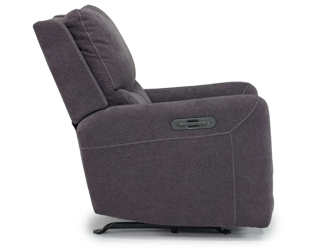 Mor Furniture Palencia 3 Power Rocker Recliner In Trento Charcoal