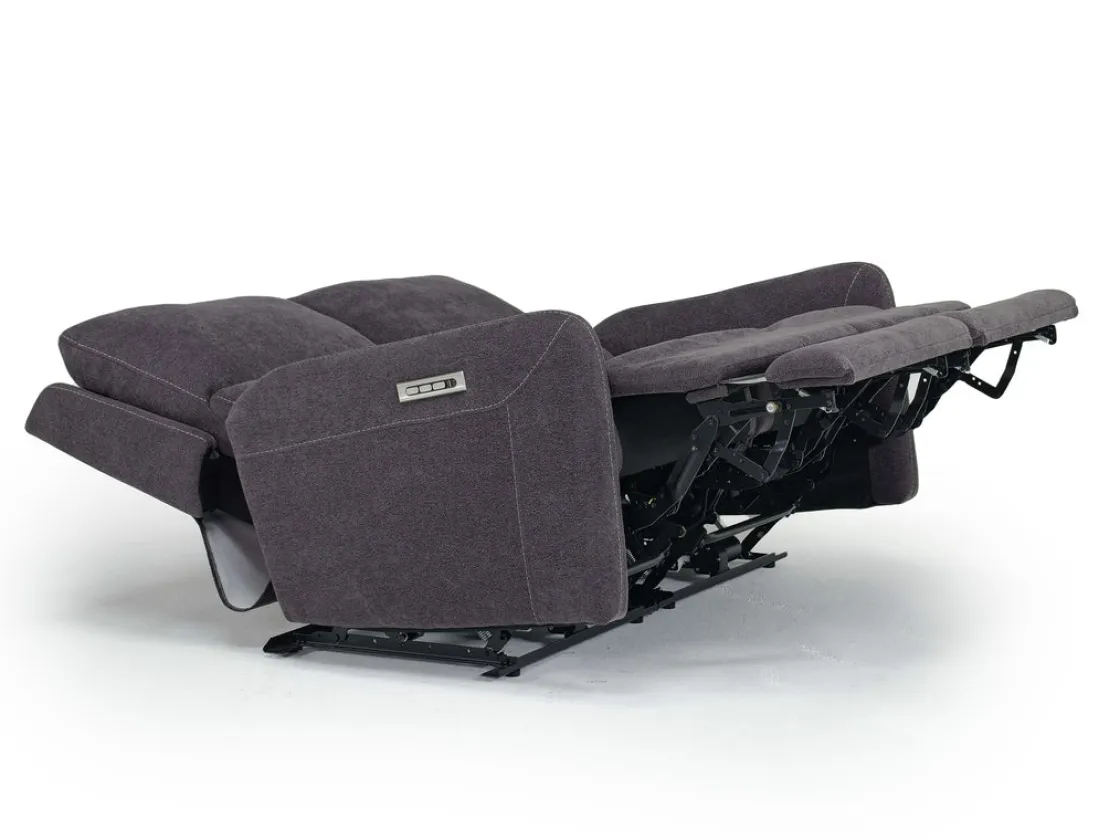 Mor Furniture Palencia 3 Power Sofa & Loveseat In Trento Charcoal